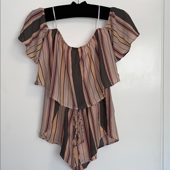 Sage striped romper - NWT - Picture 1 of 6